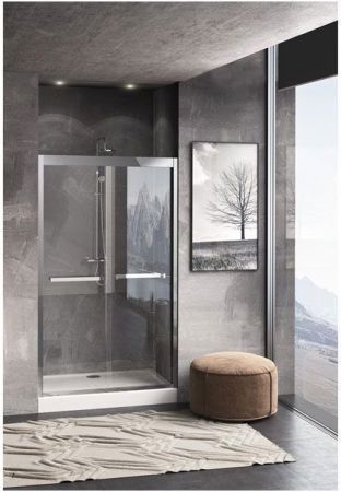 Душевая дверь Aquanet Delta NPD6122 120, прозрачное стекло, артикул NPD6122