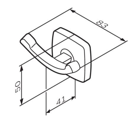 A9035600 Gem, Двойной крючок для полотенец, артикул A9035600