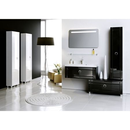 Шкаф пенал Aqwella 5 Stars Инфинити 35 Inf.05.35/BLK Черный, артикул Inf.05.35/BLK