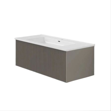 Тумба под раковину подвесная La Fenice Terra FNC-01-TER-C-100, бежевая, артикул FNC-01-TER-C-100