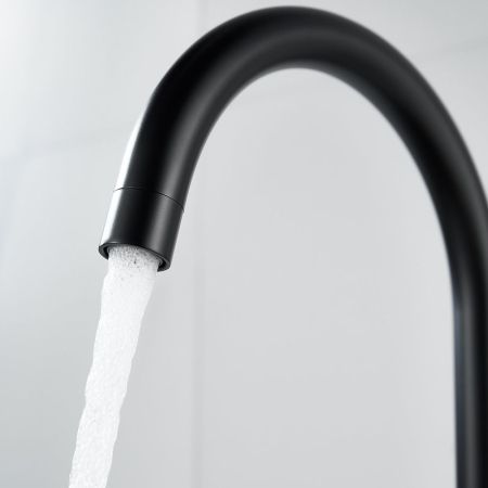 Смеситель для кухни с подключением фильтра воды Raffine F108H, черный