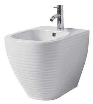 Disegno ceramica Loom, напольное биде, 52,5x37,3хh40,5 см, цвет белый матовый