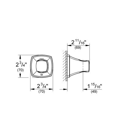 Держатель настенный для ручного душа GROHE Grandera, теплый закат глянец (27969DA0), артикул 27969DA0