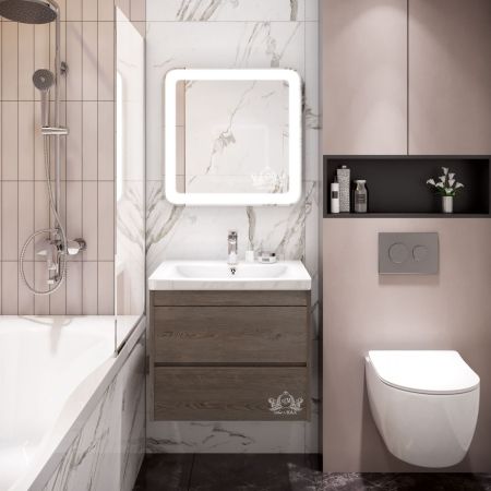 Зеркало с подсветкой ART&MAX LATINA AM-Lat-600-600-DS-F, артикул AM-Lat-600-600-DS-F