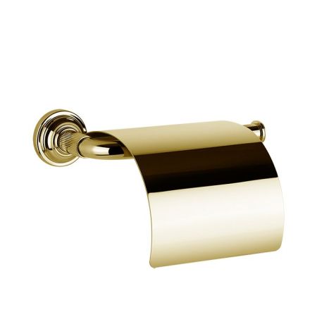 GESSI VENTI20 Держатель туалетной бумаги, с крышкой, цвет Gold PVD, артикул 65449#246