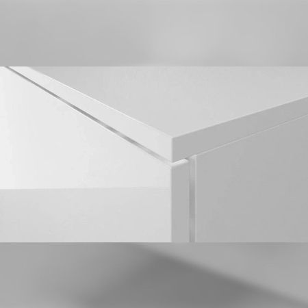 Тумба подвесная без столешницы Velvex Unit tp.UNI.50.1Y белый глянец, 50 см, артикул tp.UNI.50.1Y белый глянец