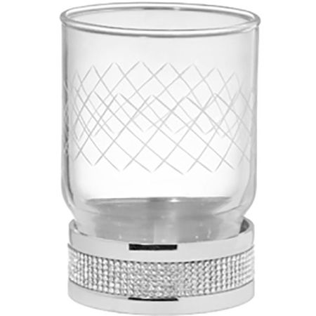 Настольный стакан ROYALE CRISTAL ХРОМ, артикул 10931-CR