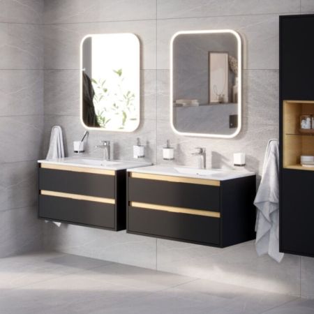 Зеркало прямоугольное EXCELLENT Lumiro 80x50 (белый мат), артикул DOEX.LU080.050.AC