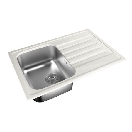 Кухонная мойка Dr. Gans ДУЭТ 26.120.B0760.401, белый, артикул 26.120.B0760.401