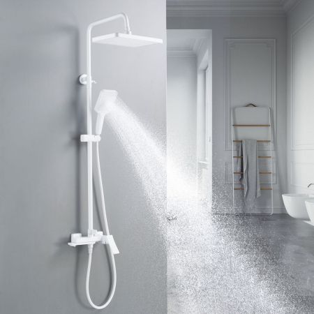 Душевая система Shevanik S4436C, белый