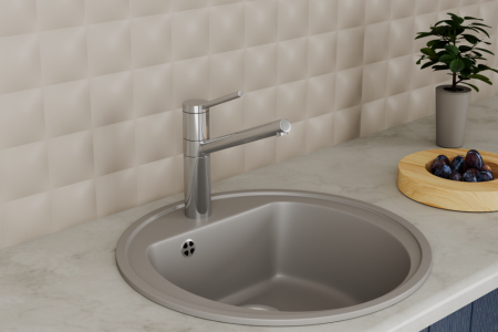 Смеситель для кухонной мойки с поворотным изливом RUSH (MS9035-34), артикул MS9035-34