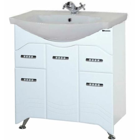 Тумба под раковину Bellezza Дрея 75 4631312000011 Белая, артикул 4631312000011