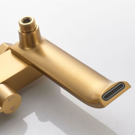 Душевая система Shevanik S4036G, золотой сатин