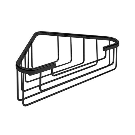 Colombo Basic Угловая металлическая полочка, цвет: чёрный матовый, артикул B2733.NM