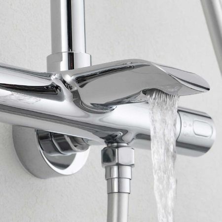 Душевая стойка Esse VSFS-1E1TCH термостатическая, хром, артикул VSFS-1E1TCH