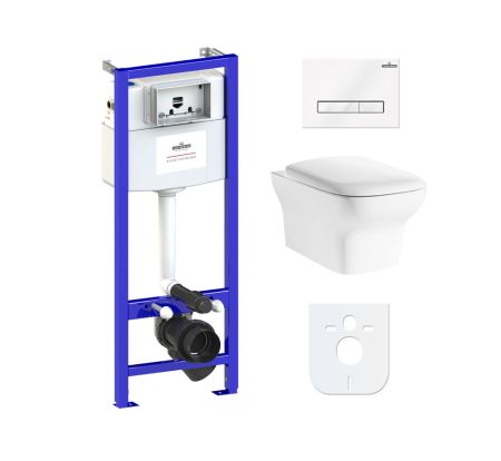 Комплект 6 в 1 Lavinia Boho Bristol Rimless 77040117, премиум со стеклянной клавишей, артикул 77040117