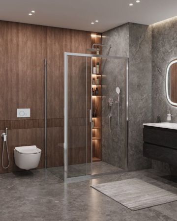 MOLVENO-AHF-31-100/80-C-CR-IV Душевой уголок, артикул MOLVENO-AHF-31-100/80-C-CR-IV