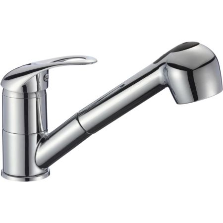 Смеситель для кухни с выдвижной лейкой Fmark FM6003, хром