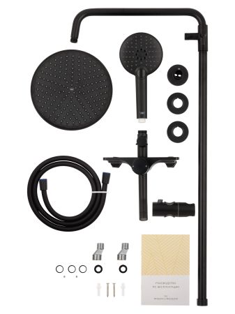 Душевая система WONZON & WOGHAND CLICK, Черный матовый (WW-N3S962-MB)