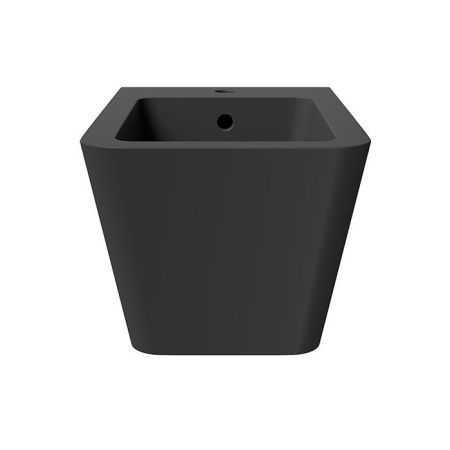 Биде, Alice, Hide, тип установки-подвесной, ширина, мм-350, глубина, мм-550, высота, мм-285, форма чаши-прямоугольная, отверстия для смесителя-1, материал-керамика, вид грязеотталкивающего покрытия-Aliglaze+, крепления в комплекте, без сливного механизма,, артикул 31220108SET