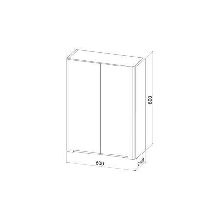 Шкаф подвесной IDDIS Edifice 60 см белый (EDI60W0i97), артикул EDI60W0i97