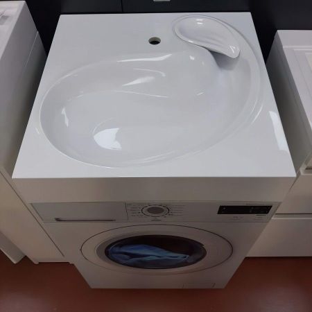 Раковина над стиральной машиной Maretti AS13SM73-844, белая, артикул AS13SM73-844