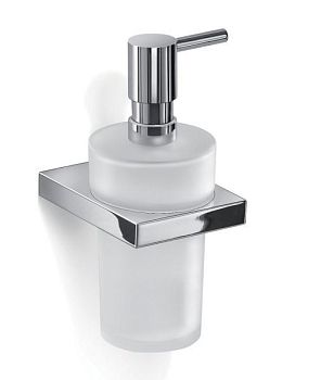 Gedy Lanzarote, настенный стеклянный дозатор, цвет хром