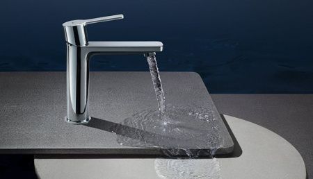 Смеситель для раковины  GROHE LINEARE 23106001 (хром, L-12,8 H-12), шт