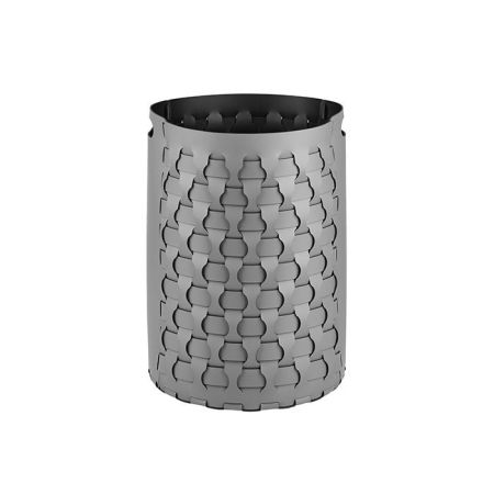 Colombo Adj Круглая корзина Dubai, D40H57 см, цвет: серый/черный, артикул BADJ2057-0301