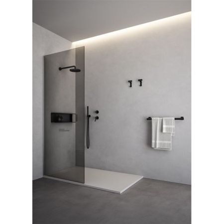 Agape Al dente Душевая головка, ø 20см, цвет: матовый черный, артикул CRUB1103RE