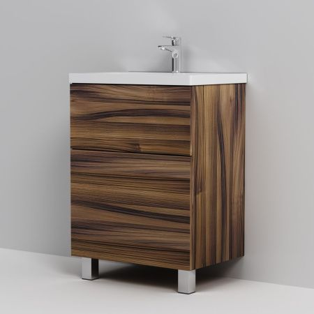 M90FSX0602HF Gem, База под раковину, напольная, 60 см, 2 ящика, цвет: орех M90FSX0602HF Gem, База под раковину, напольная, 60 см, 2 ящика, цвет: орех