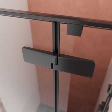 LINER-B-12-90-C-NERO-L Душевая дверь, артикул LINER-B-12-90-C-NERO-L