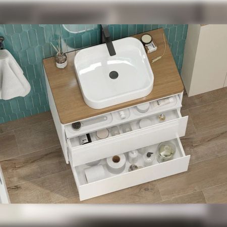 Столешница Velvex Klaufs 80 без отверстий, Invisible Line, артикул st.KLA.80 дуб французский