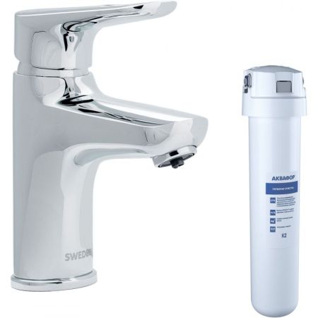 Смеситель для раковины Swedbe Venado Plus K1615S с фильтром Хром, артикул K1615S