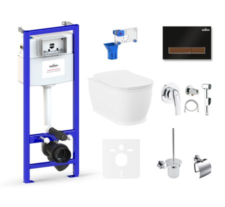 Комплект 10 в 1 Lavinia Boho Bell Pro Rimless 75110488, премиум с пластиковой клавишей, артикул 75110488