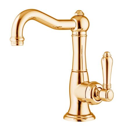 Nicolazzi El Capitan Смеситель для раковины однорычажный, с донным клапаном, цвет: золото, артикул 3452GB75C