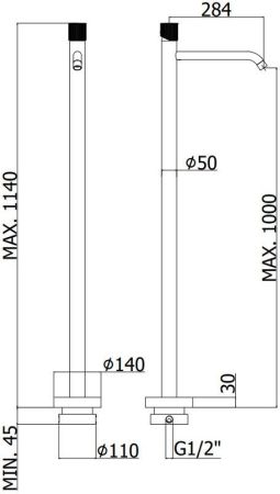 Смеситель для раковины Paffoni Jo JO031NO, артикул JO031NO