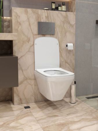 Унитаз подвесной Maretti Katrina безободковый с микролифтом, KA10PBM20-844, белый, артикул KA10PBM20-844