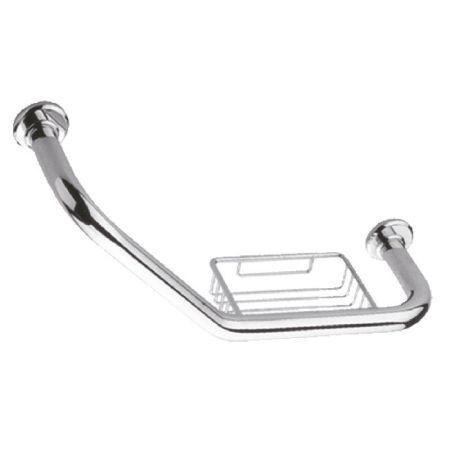Поручень с мыльницей для ванной Haiba HB1719, хром