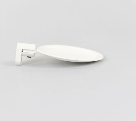 Stil Haus Hashi, настенная металлическая мыльница, цвет белый матовый, артикул HS09M(24)