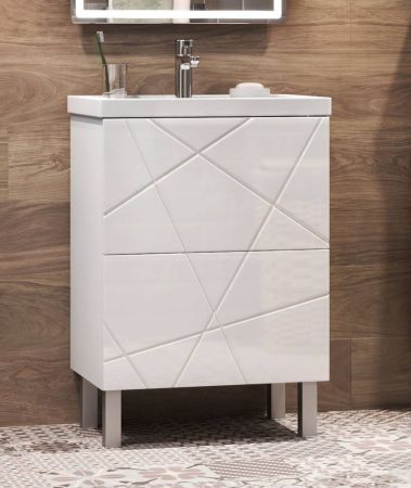 Тумба с раковиной напольная VIGO Geometry tn.GEO.COM.60.2Y, 60 см, артикул tn.GEO.COM.60.2Y-com