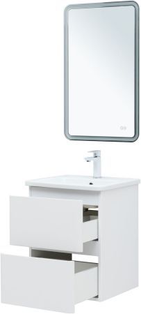 Тумба под раковину Aquanet Эмбер 50 белый матовый, артикул 00330463