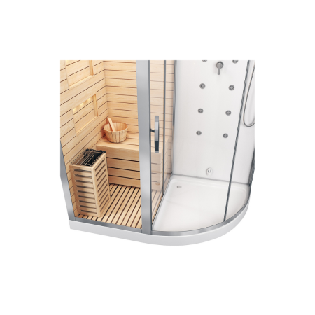 Сауна  LUGANO-L White комбинированная 2в1 Cerutti SPA 1800x1100x2230 Сауна  LUGANO-L White комбинированная 2в1 Cerutti SPA 1800x1100x2230