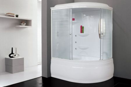 Душевая кабина Royal Bath  RB 140ALP-C (матовое) левая, артикул RB140ALP-C-L