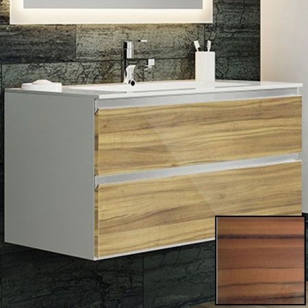 Тумба с раковиной SanVit Авеню-2 75 kavenu275 с фактурой под дерево подвесная Зебрано, артикул kavenu275