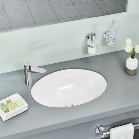 Раковина встраиваемая GROHE Bau Ceramic Universal 55 см, альпин-белый (39423000), артикул 39423000
