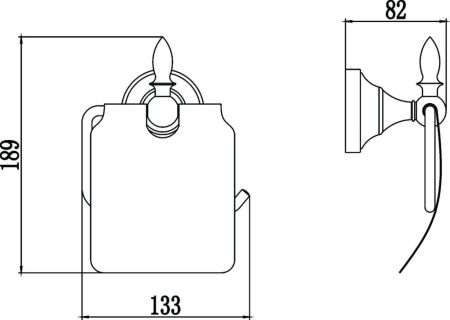 Держатель для туалетной бумаги Savol S-06851B, золото, артикул S-06851B