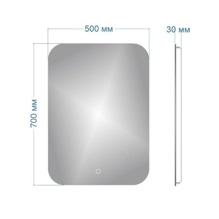 Зеркало Maretti Florenza FL145070P25EL 50x70 см, артикул FL145070P25EL