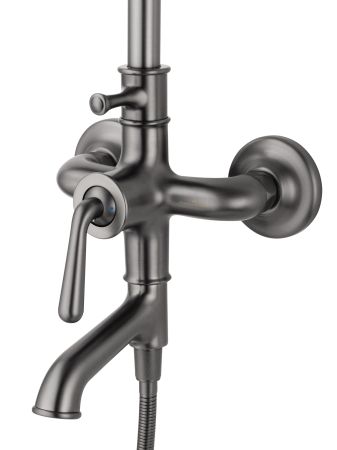 Душевая система WONZON & WOGHAND STEAM, Темный графит (WW-88739008-BGM), артикул WW-88739008-BGM