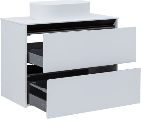Тумба под раковину Allen Brau Activity 90 1.34005.WM белый матовый/черный браш, артикул 1.34005.WM